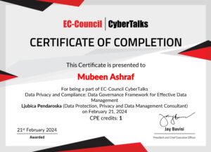 Data Privacy and Compliance - Data Governance Framework for Effective Data Management